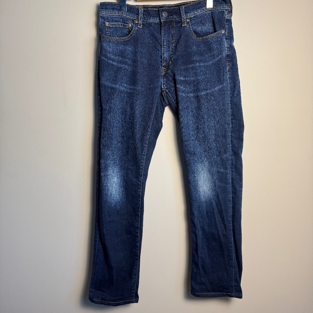 Lands' End Square Rigger Women's Straight Fit Medium Wash Blue Jeans Tag:‎ 31